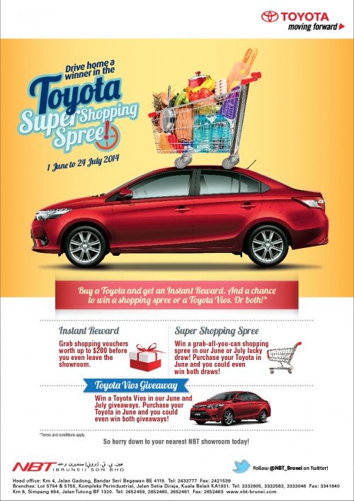 Drive home a winner in the Toyota Super Shopping Spree! – anakbrunei.org